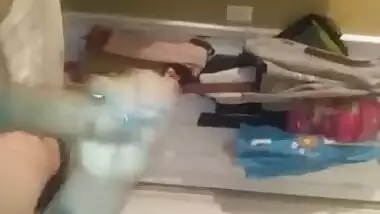 Bbw wife swallowing a big nut