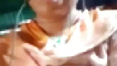 Village girl video call boobs showing recorded by lover