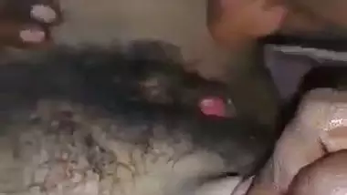 Milf lets her devar lick her hairy pussy in Telugu sex