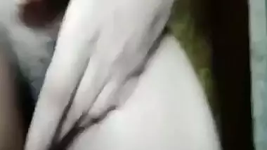 Slim village girl striptease after bath nude MMS