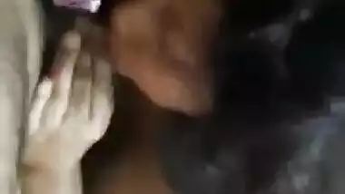 Homely wife sucking dick of her secret lover MMS