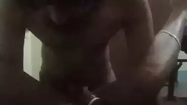 Lonely tenant aunty fuck with young boy at home