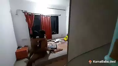 Indian romantic sex on the corner of a bed