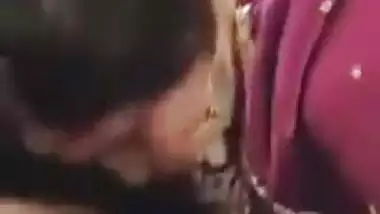 Bahu makes her Sasur happy with a desi blowjob