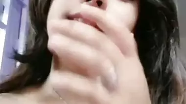 Gorgeous young girl topless video call viral show