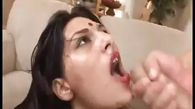 Facial cum shot on nri sexy slut