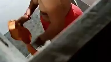 Devar keeping cam to see bhabhi taking morning bath