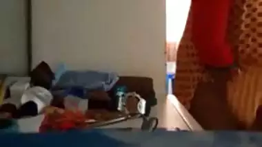 Tamil mom dress change spy video
